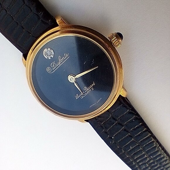 Vintage Ladies Dufonte Lucien Piccard (Possible) Diamond Accent Watch - Picture 4 of 5